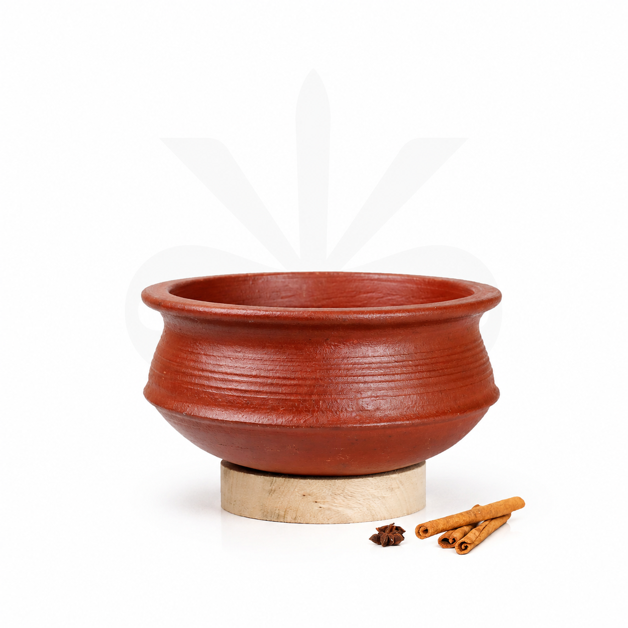 Culttra Biriyani pot, red clay-3 Biriyani pot with lid, Red clay. - Image 1